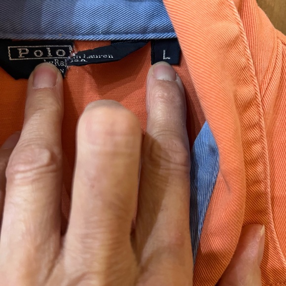 Rare Vintage 1980s Ralph Lauren Harrington jacket Peach color size Large - Picture 4 of 4